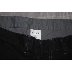 FRISTADS Men's 40 X 30 Black C58 Regular Poly-Cotton Pants